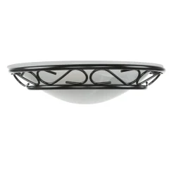 Easylight Alabaster Glas Wandleuchte Schwarz ATHEN rustikal< Wandleuchten|Flurlampen