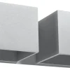 Sollux Aluminium Wandleuchte Grau eckig Up Down 2x G9 GEO< Moderne Lampen|Küchenlampen