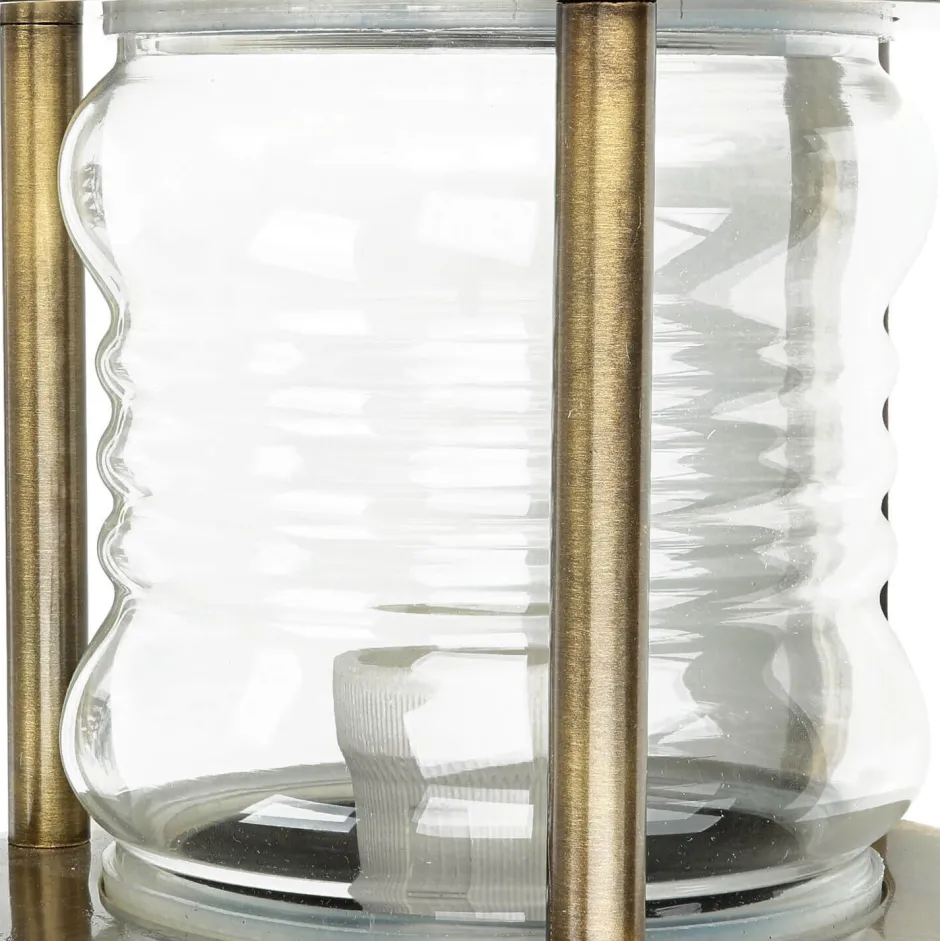 Lido Antike Außenleuchte Sockellampe MYKO Echt-Messing< Rustikale Lampen|Messinglampen