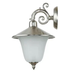 Außenwandleuchten|Rustikale Lampen*Lido Antike Lampe außen Messing Glas Rustikal ANDROS