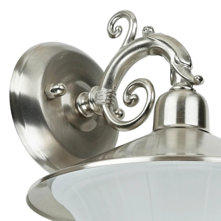 Außenwandleuchten|Rustikale Lampen*Lido Antike Lampe außen Messing Glas Rustikal ANDROS