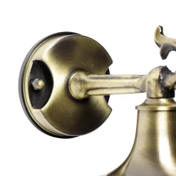 Rustikale Lampen|Metall Lampen*Lido Antike Wandlampe Echt Messing für Außen SANTORIN