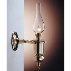 Wandleuchten|Jugendstil Lampen*Laura Suardi Antike Wandlampe Glas Messing Jugendstil GRETA