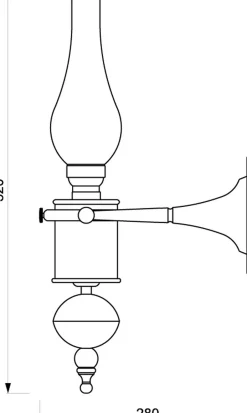 Wandleuchten|Jugendstil Lampen*Laura Suardi Antike Wandlampe Glas Messing Jugendstil GRETA