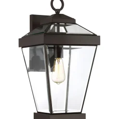 Außenwandleuchten|Außenleuchten Antik*Elstead Antike Wandleuchte IP44 Vintage Metall Glas E27