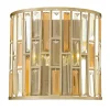Elstead Art Déco Wandlampe PRISM Blattsilber Design Lampe< Wandleuchten|Flurlampen