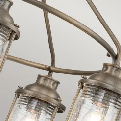 Elstead Außen Deckenleuchte verstellbar B: 62,5 cm 5x E27 IP44< Gartenlaternen|Industrie Lampen