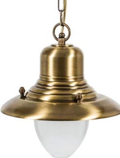 Lido Außen Hängelampe Messing Glas IP43 Maritim rostfrei< Rustikale Lampen|Metall Lampen