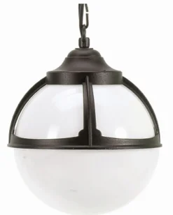 Gartenlaternen|Vintage Lampen*Lido Außen Hängeleuchte Kugel Schirm IP44 Vintage E27