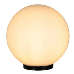 SU-MA Außen Kugellampe Ø30 cm Weiß IP44 E27< Metall Lampen|Kugellampen