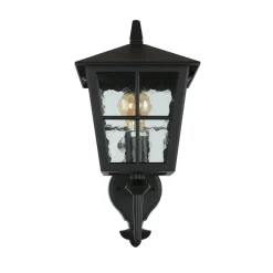 Elstead Außen Laterne Schwarz Aluminium IP43 Rustikal LUDGER< Rustikale Lampen|Vintage Lampen