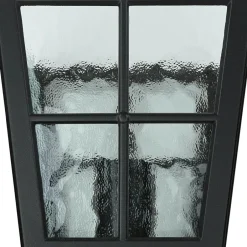 Elstead Außen Laterne Schwarz Aluminium IP43 Rustikal LUDGER< Rustikale Lampen|Vintage Lampen