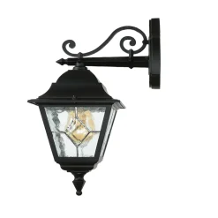 Rustikale Lampen|Vintage Lampen*Elstead Außen Laterne Schwarz Rustikal IP43 Haustür Hof