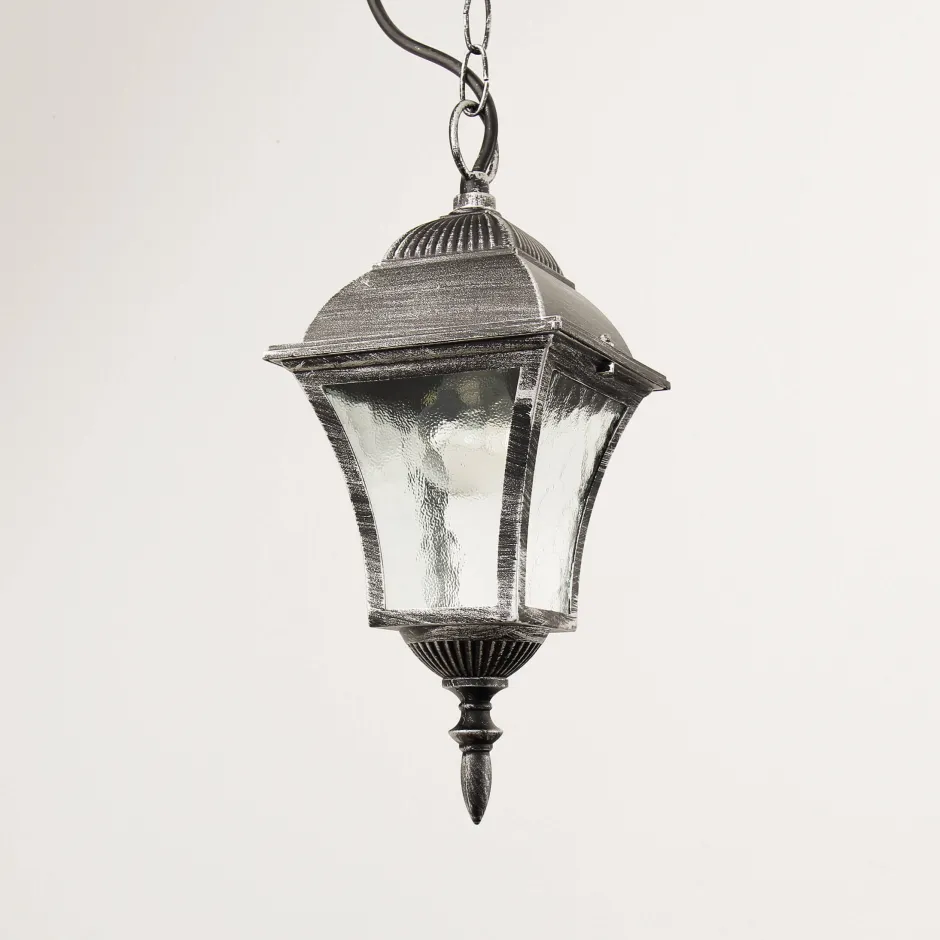 Rustikale Lampen|Hängeleuchten Außen*Rabalux Außen Pendelleuchte Silber Antik regenfest TOSCANA