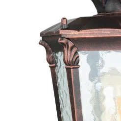Rustikale Lampen|Wegeleuchten*Nowodvorski Außen Stehlampe Bronze Antik Ornament Glas E27 AMUR