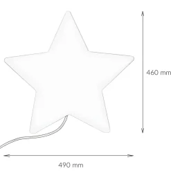 Moderne Lampen*Nowodvorski Außen Stehlampe Weiß Stern