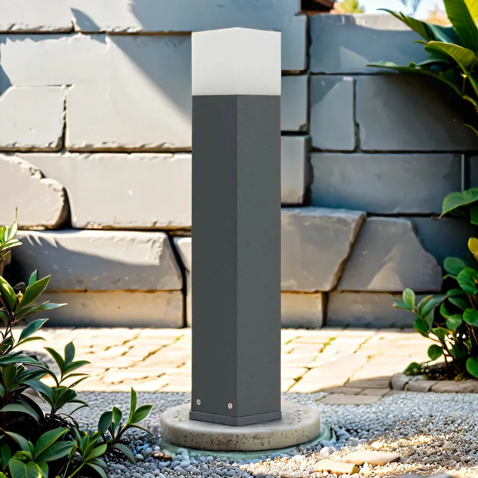 Metall Lampen|Moderne Außenleuchten*SU-MA Außen Stehleuchte Anthrazit IP44 wetterfest 58cm