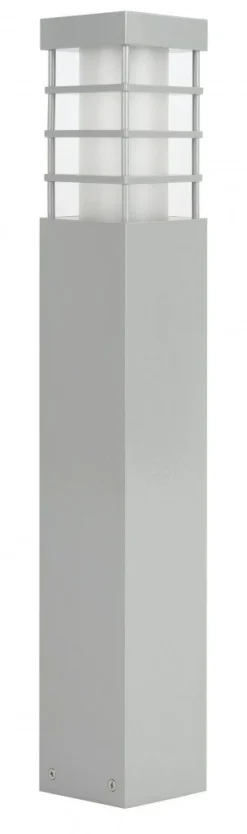 SU-MA Außen Stehleuchte 50cm IP54 wetterfest in Silber< Moderne Außenleuchten|Wegeleuchten