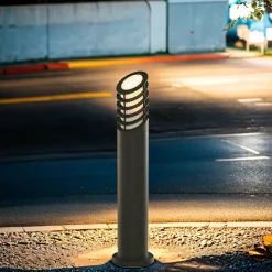 Außenleuchten Antik|Moderne Außenleuchten*Searchlight Außen Stehleuchte Modern in Schwarz