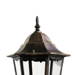 Easylight Außen Stehleuchte Schwarz Kupfer wetterfest 1,13m BRISTOL II< Rustikale Lampen|Wegeleuchten