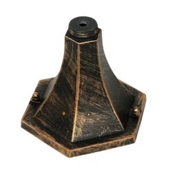 Easylight Außen Stehleuchte Schwarz Kupfer wetterfest 1,13m BRISTOL II< Rustikale Lampen|Wegeleuchten