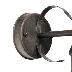 Rustikale Lampen|Rustikale Außenleuchten*Harms Import Außen Wandlampe Antik Gold OSLO rustikal wetterfest