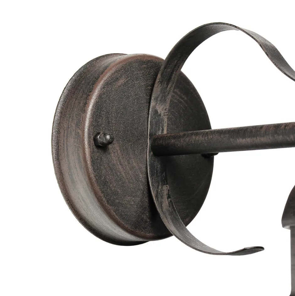 Rustikale Lampen|Rustikale Außenleuchten*Harms Import Außen Wandlampe Antik Gold OSLO rustikal wetterfest