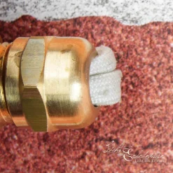 Rustikale Lampen|Metall Lampen*Lido Außen Wandlampe Grau aus Echt-Messing SKIATHOS