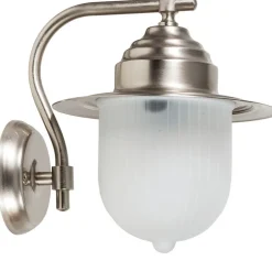 Außenleuchten Antik|Außenwandleuchten*Lido Außen Wandlampe in Nickel Echt-Messing PEONIA