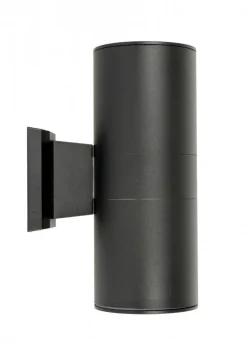 SU-MA Außen Wandlampe IP54 Up Down Schwarz H:27cm< Außenwandleuchten|Metall Lampen