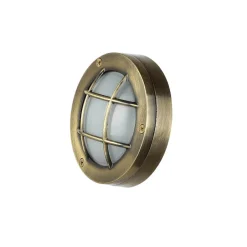 Lido Außen Wandlampe Messing Maritim rund IP64 Haus Tür< Rustikale Lampen|Metall Lampen