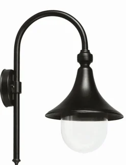 Lido Außen Wandlampe Schwarz Rustikal IP43 E27 CELESTE< Außenleuchten Antik|Außenwandleuchten