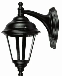 Außenleuchten Antik|Außenwandleuchten*Lido Außen Wandlampe Schwarz Rustikal Aluminium IP44 ELEANOR