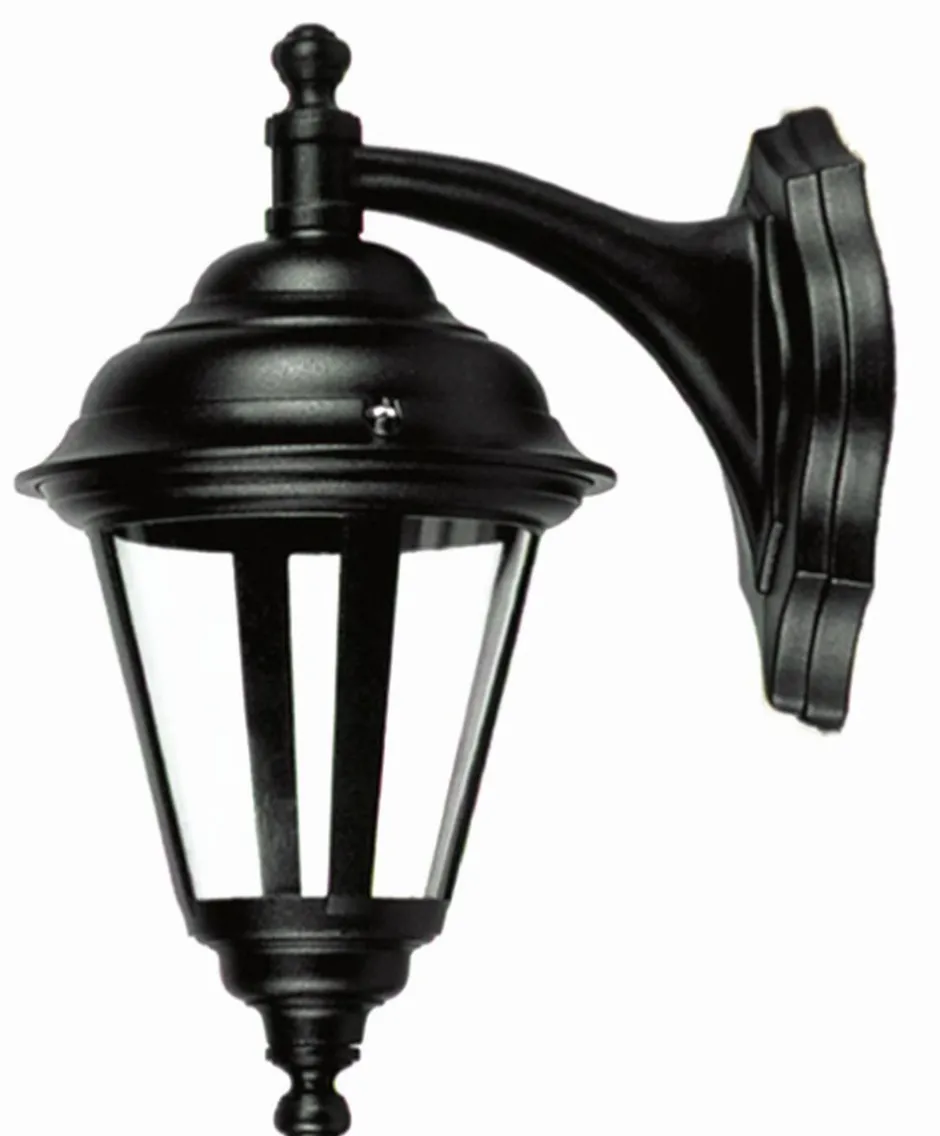 Außenleuchten Antik|Außenwandleuchten*Lido Außen Wandlampe Schwarz Rustikal Aluminium IP44 ELEANOR
