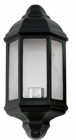 Lido Außen Wandleuchte LINETTE Schwarz Rustikal IP44 E27< Außenwandleuchten|Rustikale Lampen