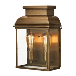 Elstead Außen Wandleuchte Messing IP44 rostfrei Antik Haus< Außenleuchten Antik|Außenleuchten Messing