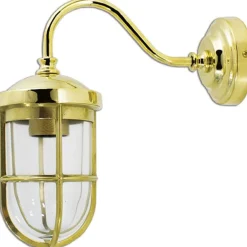 Laura Suardi Außen Wandleuchte Messing IP43 Maritim FIRENZE< Außenleuchten Messing|Außenwandleuchten