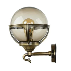 Lido Außen Wandleuchte Messing Vintage IP43 Haus Hof< Außenleuchten Antik|Außenleuchten Messing