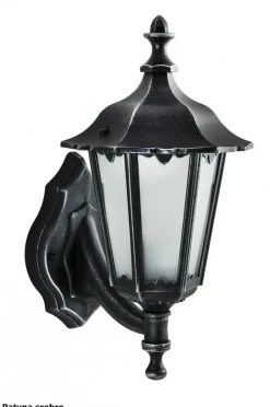 SU-MA Außen Wandleuchte Schwarz Rustikal IP43 DILSEN< Außenleuchten Antik|Außenwandleuchten