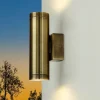 Lido Außen Wandleuchte Up Down aus Messing GU10 IP54< Metall Lampen|Messinglampen