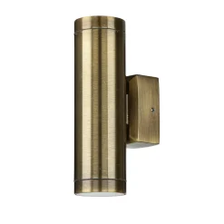 Lido Außen Wandleuchte Up Down aus Messing GU10 IP54< Metall Lampen|Messinglampen