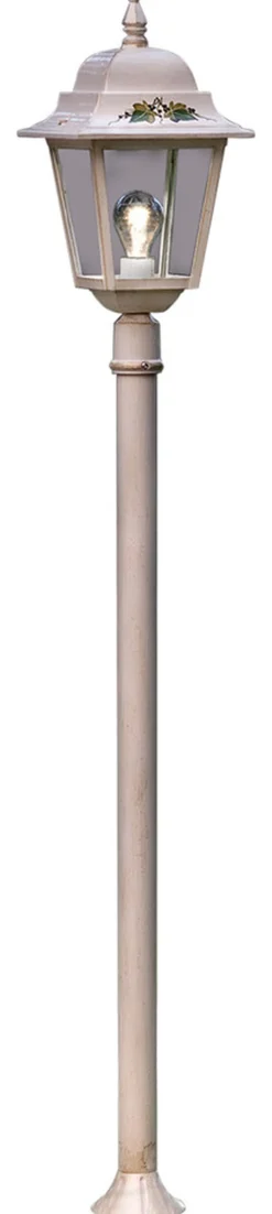 Metall Lampen|Rustikale Lampen*Ferroluce Außenlampe Aluminium B: 21,5 cm 144 cm hoch IP43 E27