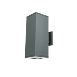 SU-MA Außenlampe Anthrazit Up Down IP54 eckig 30cm< Metall Lampen|Feuchtraumleuchten