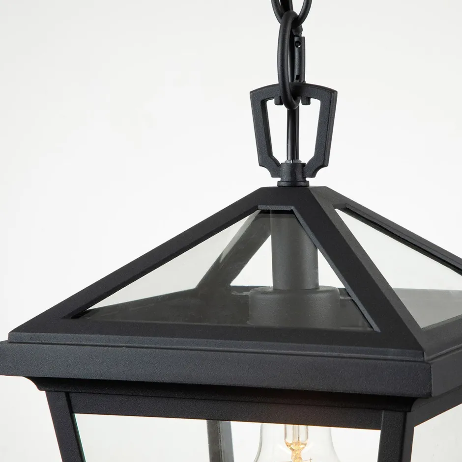 Elstead Außenlampe E27 IP44 B: 20,3 cm Schwarz hängend< Metall Lampen|Vintage Lampen