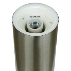 Metall Lampen|Wegeleuchten*SU-MA Außenlampe Edelstahl 75 cm blendarm IP44 rund E27