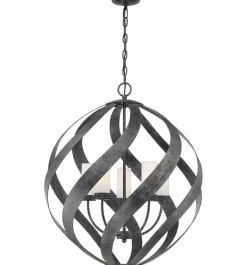 Elstead Außenlampe hängend Ø 66 cm groß höhenverstellbar IP44 E14< Kugellampen|Rustikale Lampen