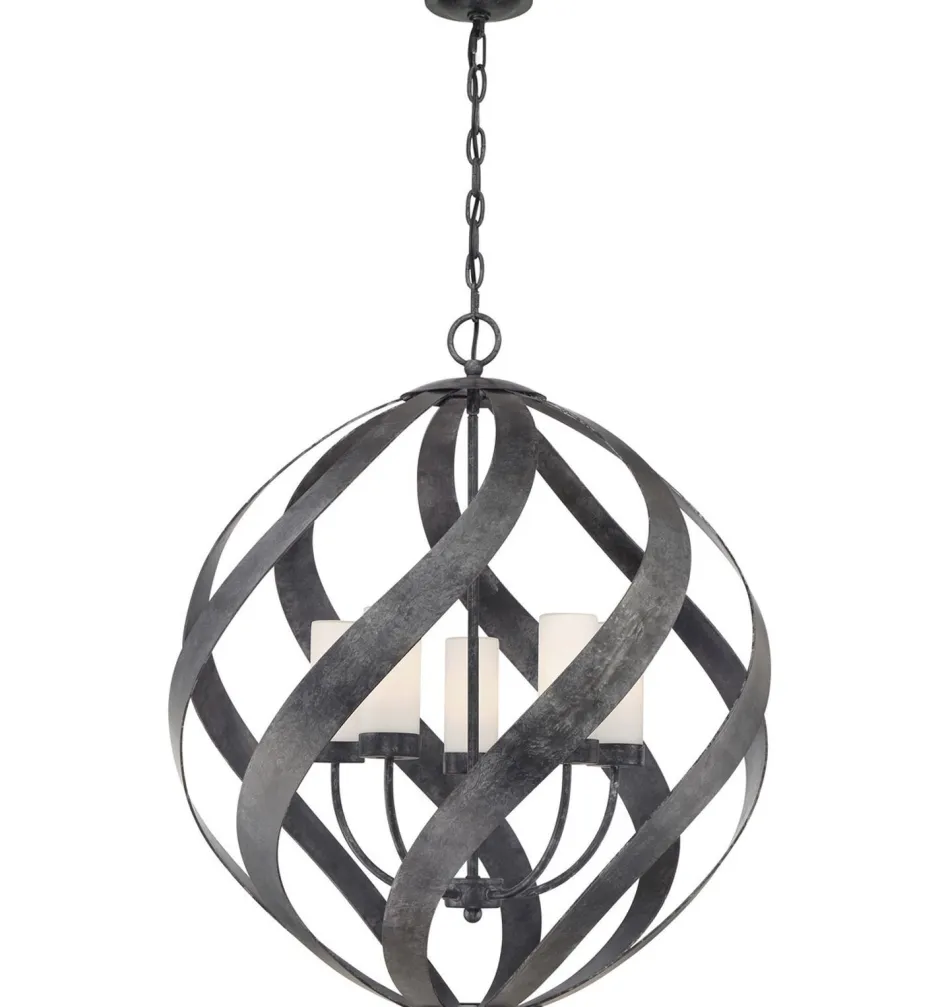 Elstead Außenlampe hängend Ø 66 cm groß höhenverstellbar IP44 E14< Kugellampen|Rustikale Lampen