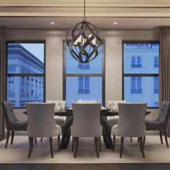 Elstead Außenlampe hängend Ø 66 cm groß höhenverstellbar IP44 E14< Kugellampen|Rustikale Lampen