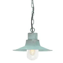 Elstead Außenlampe Hängend aus Messing Grün antik Maritim< Außenleuchten Antik|Außenleuchten Messing