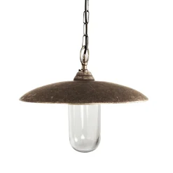 Giovanni Battista Außenlampe hängend IP44 E27 Ø 30,5 cm Echt-Messing< Außenleuchten Antik|Außenleuchten Messing